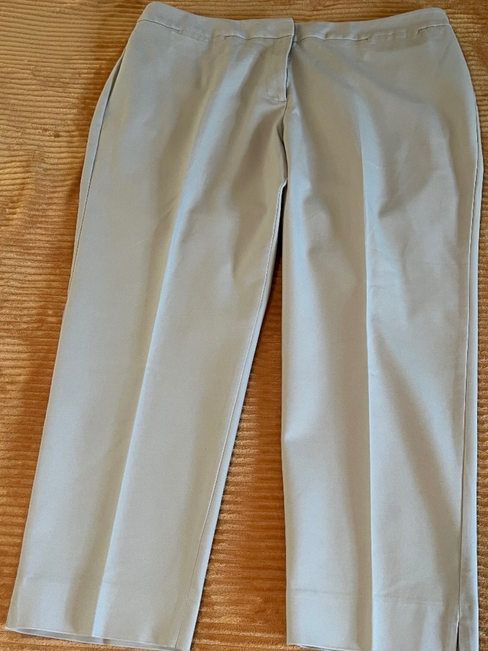 Talbots Curvy Women’s Beige Full Length Straight Leg Pants 18W
